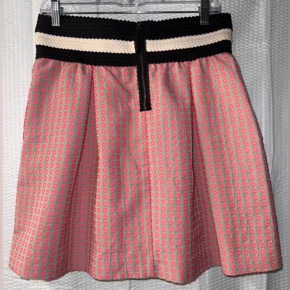 Maeve Anthropologie Women Dotted Brocade Box Pleated Mini Skirt Size M - Picture 5 of 7
